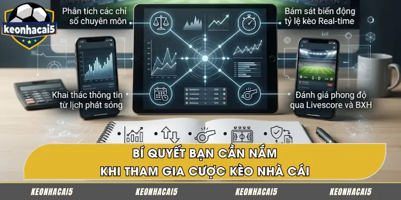 Kinh nghiệm thực chiến cần biết khi đặt cược kèo nhà cái