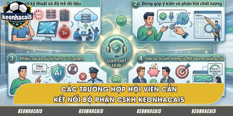 Những tình huống người chơi nên liên hệ bộ CSKH của keo nha cai 5