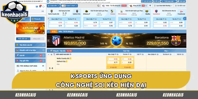 K-Sports – Công nghệ soi kèo hiện đại