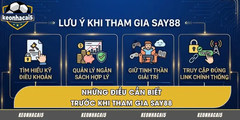 Những điều cần biết trước khi tham gia SAY88